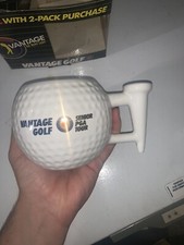 New In Box VANTAGE GOLF SENIOR PGA TOUR COFFEE CUP GOLF BALL CUP/MUG