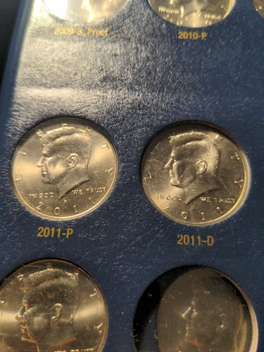2011 P and 2011 D Kennedy half dollar BU UNCIRCULATED FROM ROLL  (2 COINS)