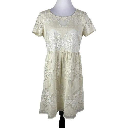 NWT Old Navy Women's Linen Blend Cami Dress Beige/ White Size S | eBay