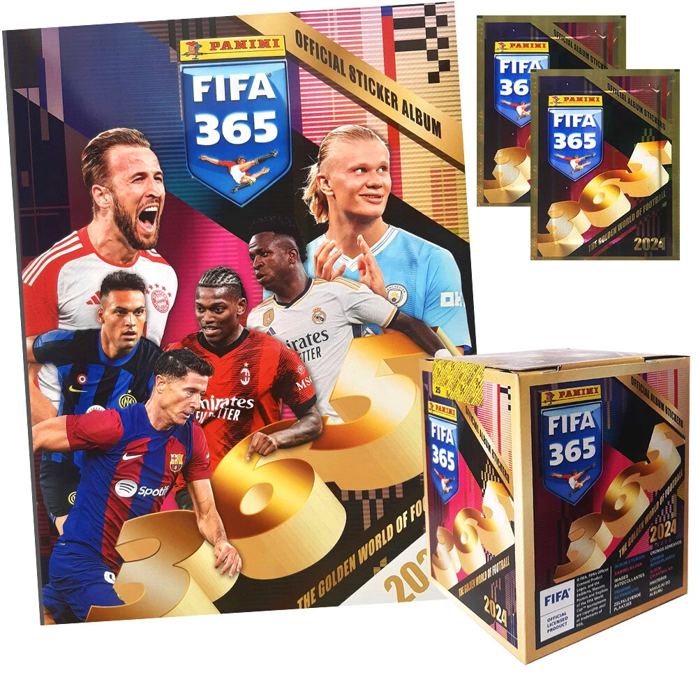 Panini FIFA 365 2024 Sammelsticker Sticker Display Tüten Album