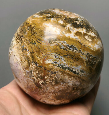 Collection ! Raw NATURAL OCEAN JASPER Geode QUARTZ CRYSTAL Sphere Ball HEALING