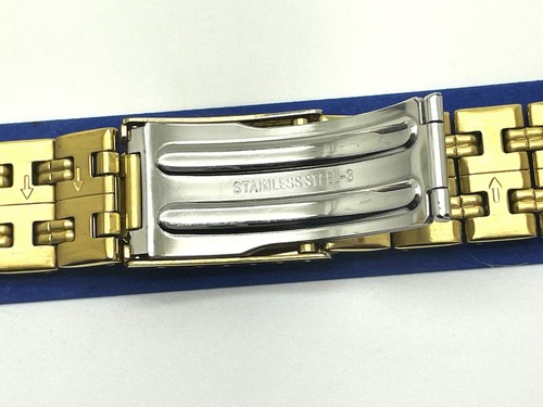 CORREA RELOJ UNIVERSAL SEIKO HOMBRE 20MM REPUESTO AMARILLO INOXIDABLE SGS170-20 - Imagen 5 de 5