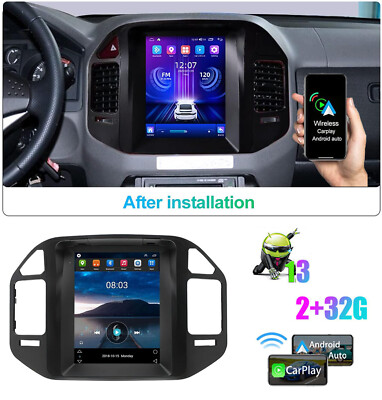 2+32GB Für Mitsubishi PAJERO V73 1999-2006 Android 13 Autoradio Carplay GPS 9.7''