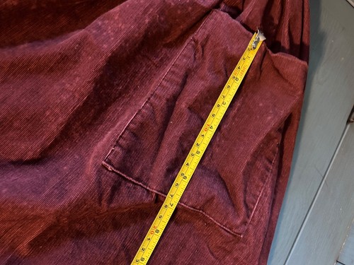 70s gunne sax burgundy cordoroy jumper dress - Picture 12 of 13