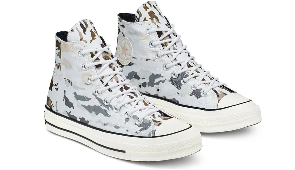 Converse Tous Stars Etg 165913C Chucks 70 Haut Blanc Camouflage Gr. 48 Neuf Ovp - Photo 1/4