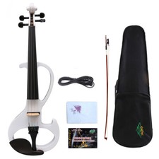 Advanced 4/4 Electric Violin Silent Nice Tone Ebony Parts Free Case For Beginner