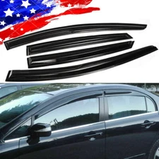 FITS 2012-2018 Ford Focus Smoke Window Vent Visor Sun Rain Guard Wind -US