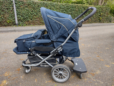 Kinderwagen gebraucht guter Zustand, Emmaljunga Nitro City, blau 