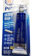 Permatex 81724 Ultra Blue RTV Silicone Gasket Maker 3.35oz Tube