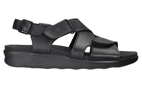 SAS scarpe da donna sandalo huggy nero molte taglie e larghezze SPEDIZIONE GRATUITA nuovissime - Foto 3 di 4