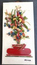 Nice 8" Dried Flower Wall Art
