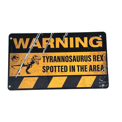 UNIVERSAL STUDIOS Theme Park Jurassic Park/World Tribute Store Prop Sign