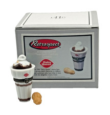 PHB Porcelain Hinged Box Dairy Queen Hot Fudge Sundae Peanut Trinket 38340 ~ New