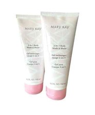 MARY KAY 2 in 1 Body Wash  Shave 6.5 oz - FULL SIZE 2 PACK 