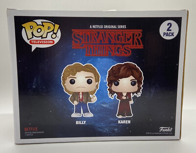 Funko POP Stranger Things Billy Karen Wheeler 2 Pack 2018 SDCC