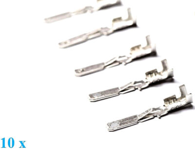ISO Flachkontakte 10 x männlich Junior Timer male 30/2,8m Stecker Buchse Pins 