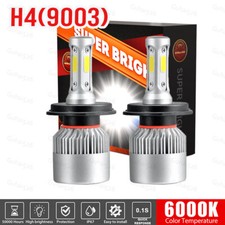 LED Headlight Kit H4 HB2 9003 6000K Hi/Low Bulbs for HONDA CIVIC 1992-2002 2003
