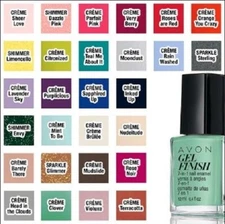 Avon Gel Finish 7 in 1 Nail Polish, top coat, assorted colors choose favorite