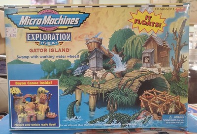 Vintage 1997 Micro Machines Exploration Sea Gator Island Playset Galoob Sealed 