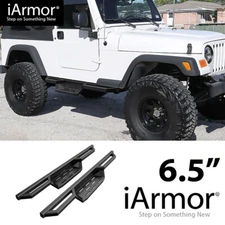 iArmor 6.5" Pocket Steps Steel Armor for 87-06 Jeep Wrangler TJ YJ 2Dr