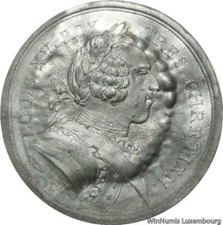 X1848 Rare Epreuve Uniface Louis XV Très Chrétien 1715 1774 AU -> Faire Offre