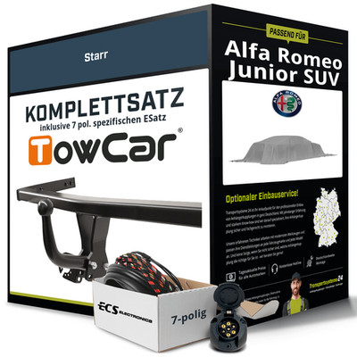 Für ALFA ROMEO Junior SUV 626, 627 Anhängerkupplung starr +eSatz 7pol 24- NEU