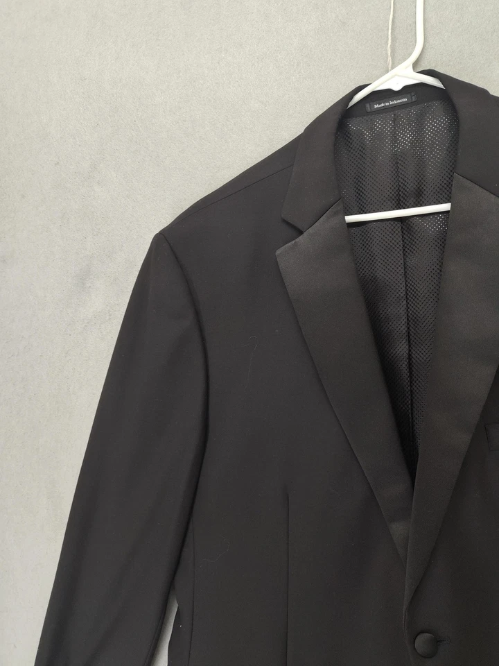 Blazer Wilke Rodriguez Para Hombres 48 Largo Mezcla de Lana Esmoquin Chaqueta Formal Traje Abrigo Foto 2 de 4