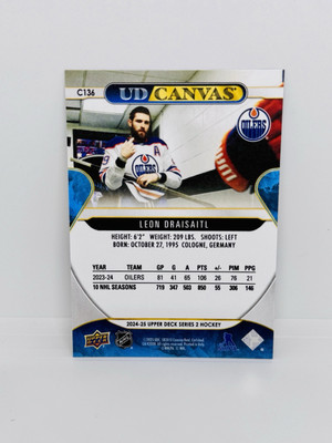 2024-25 Upper Deck Series 2 LEON DRAISAITL Canvas Oilers #C136 | eBay