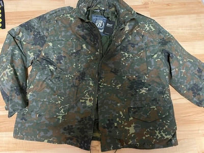Brandit Flecktarn Parka 7XL Camouflage Winterjacke Army Tactical