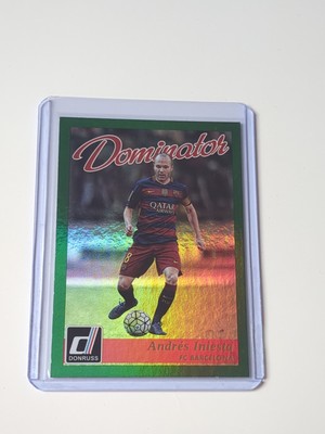 Panini Donruss Soccer 2016 Andres Iniesta Barcelona Dominators Holo