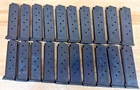 20 Pack 1911 Full Size 8 Round Steel Magazine Clip For Pistol