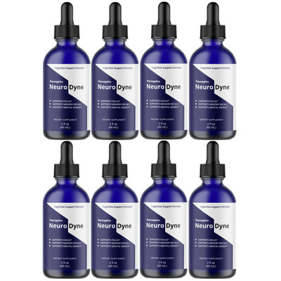 Neuro Dyne Brain Health Drops, (8-Pack) Official Cognitive Health Support