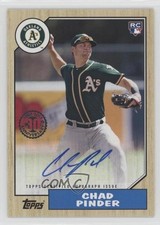 2017 Topps 1987 Rookie and All-Star Edition Auto Chad Pinder #1987A-CP Auto 3j2