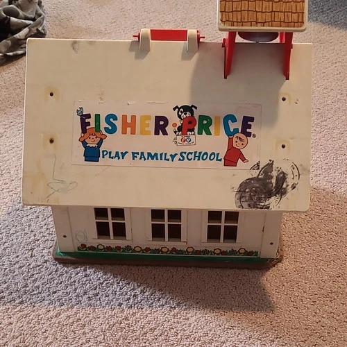 Fisher-Price Little People School Vintage Playset 1970s Ages 3-7 Years