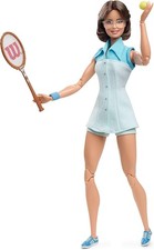 Barbie Inspiring Women Series Billie Jean King Collectible Doll, Approx. 12-in,