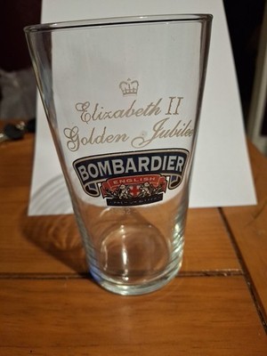 Bombardier Queen Elizabeth II Golden Jubilee 2002 Pint Beer Glass