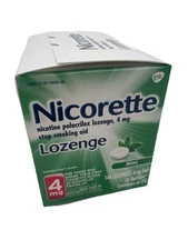 Nicorette Mint Nicotine Lozenges 144 Count Stop Smoking Aid 4mg Exp 4/26