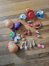 Mr  & Mrs Potato Head TOY STORY Lot Buzz Lightyear  Woody  Jessie Figures 