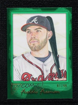 2017 Topps Gallery Green 81/99 Freddie Freeman #80 4at
