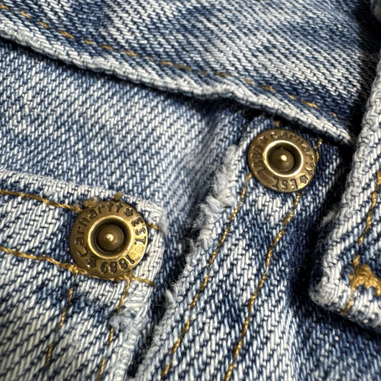 Carhartt B17-STV Men’s Relaxed Fit Work Jeans 38x32 Blue Denim Zip Fly thumbnail 14