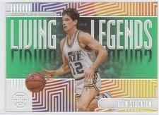 2019-20 Panini Illusions Emerald Living Legends John Stockton