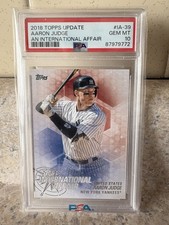 2018 Topps Update Aaron Judge An International Affair #IA-39 PSA 10 Gem Mt! 🔥🔥