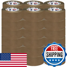 PERFECTAPE Heavy Duty Packing Tape 36 Rolls, Total 2160Y, Brown, 2.7 mil, 1.88 i