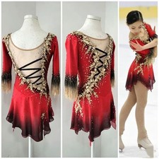 Customized figure skating competition dresses