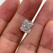 1.65 CT Natural White Diamond Radiant Cut VVS1 D Grade IDGL Certified AS3
