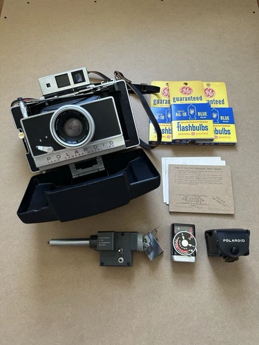 Polaroid 180 Land Camera with Case & Accessories Vintage