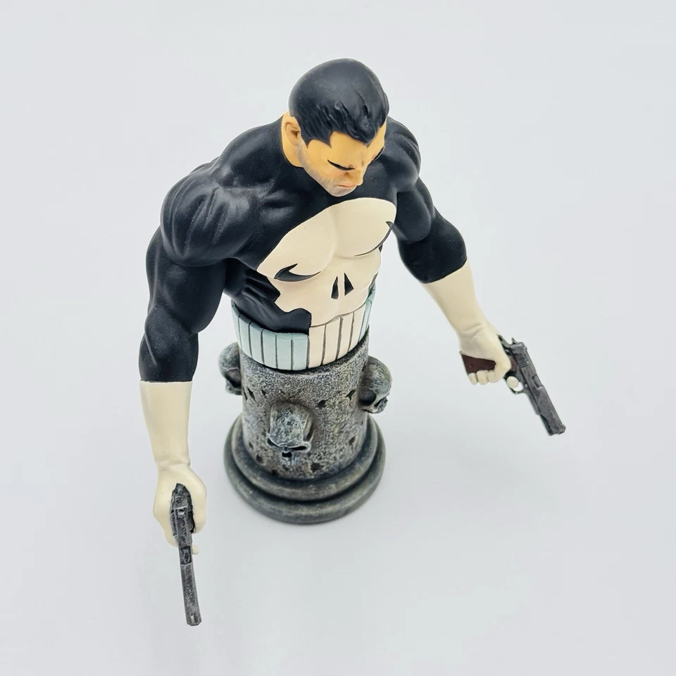 "Estatuilla mini busto Marvel The Punisher 6"" de alto EN CAJA 2004 Bowen De colección" Foto 3 de 4