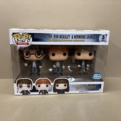 Funko Pop! Vinyl: Harry Potter - 3 Pack - Harry, Ron & Hermione