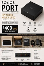 Sonos Port   Open Box, Never Used   Complete ...