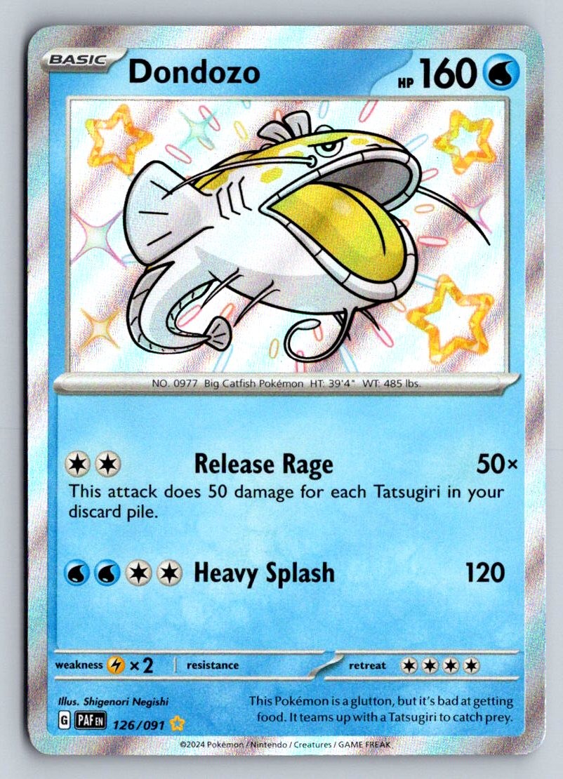 DONDOZO 126 PALDEAN FATES POKEMON HOLO NM